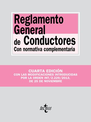 cover image of Reglamento General de Conductores